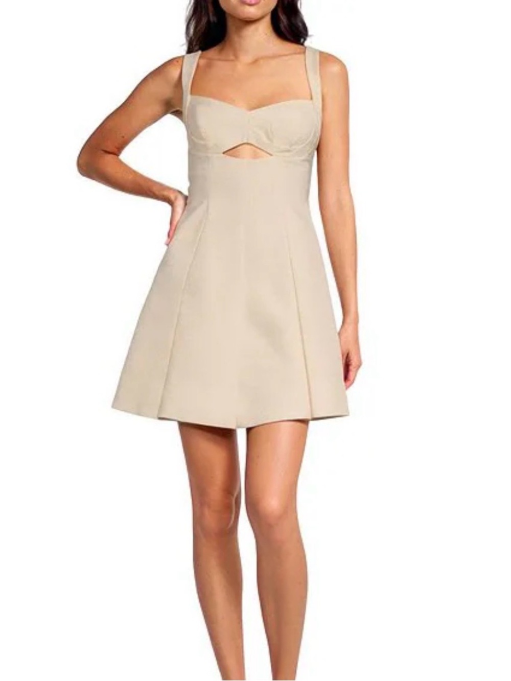 Gianni Bini Cream Selene Mini Dress
